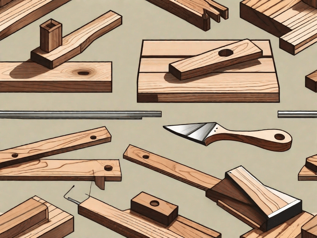 Various woodworking tools like a miter saw